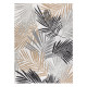 Kusový koberec Cooper Sisal Palm leaves 22258 ecru/black