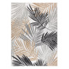 Kusový koberec Cooper Sisal Palm leaves 22258 ecru/black – na ven i na doma