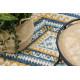 Kusový koberec Cooper Sisal Aztec 22224 ecru/navy