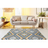 Kusový koberec Cooper Sisal Aztec 22224 ecru/navy