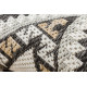 Kusový koberec Cooper Sisal Aztec 22224 ecru/black