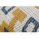 Kusový koberec Cooper Sisal Aztec 22218 ecru/navy