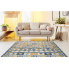 Kusový koberec Cooper Sisal Aztec 22218 ecru/navy
