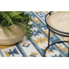 Kusový koberec Cooper Sisal Aztec 22218 ecru/navy