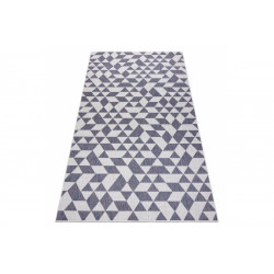 Kusový koberec Sion Sisal Triangles 22373 ecru/blue-pink – na ven i na doma