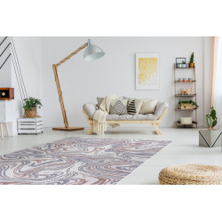 Kusový koberec Sion Sisal Waves 2836 ecru/blue/pink – na ven i na doma