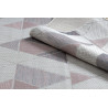 Kusový koberec Sion Sisal Triangles 3006 ecru/pink