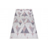 Kusový koberec Sion Sisal Triangles 3006 ecru/pink