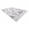 Kusový koberec Sion Sisal Triangles 3006 ecru/pink