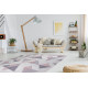 Kusový koberec Sion Sisal Triangles 3006 ecru/pink