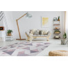 Kusový koberec Sion Sisal Triangles 3006 ecru/pink