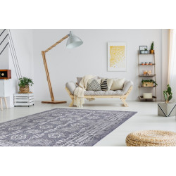 Kusový koberec Sion Sisal Ornament 2832 blue/pink/ecru – na ven i na doma