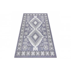 Kusový koberec Sion Sisal Aztec 3007 blue/pink/ecru – na ven i na doma