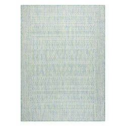 Kusový koberec Sion Sisal Aztec 22184 green/blue/ecru – na ven i na doma