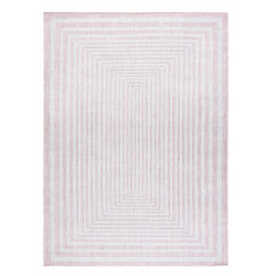 Kusový koberec Sion Sisal Labirinth 22376 pink/ecru – na ven i na doma
