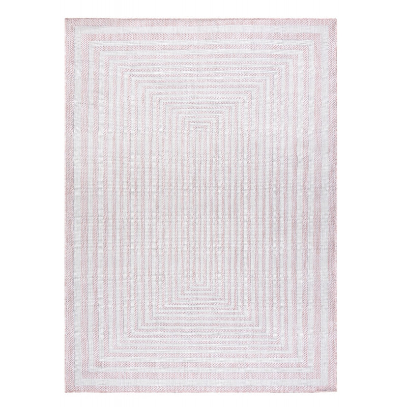 Kusový koberec Sion Sisal Labirinth 22376 pink/ecru