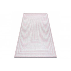 Kusový koberec Sion Sisal Labirinth 22376 pink/ecru – na ven i na doma