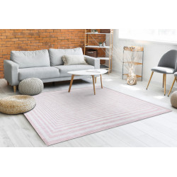 Kusový koberec Sion Sisal Labirinth 22376 pink/ecru – na ven i na doma