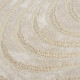 Kusový koberec Patna Channel Ivory kruh