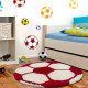 AKCE: 100x100 (průměr) kruh cm Dětský kusový koberec Fun 6001 red