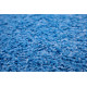 Kusový koberec Color shaggy modrý kruh
