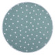 Kusový dětský koberec Puntík mint  kruh