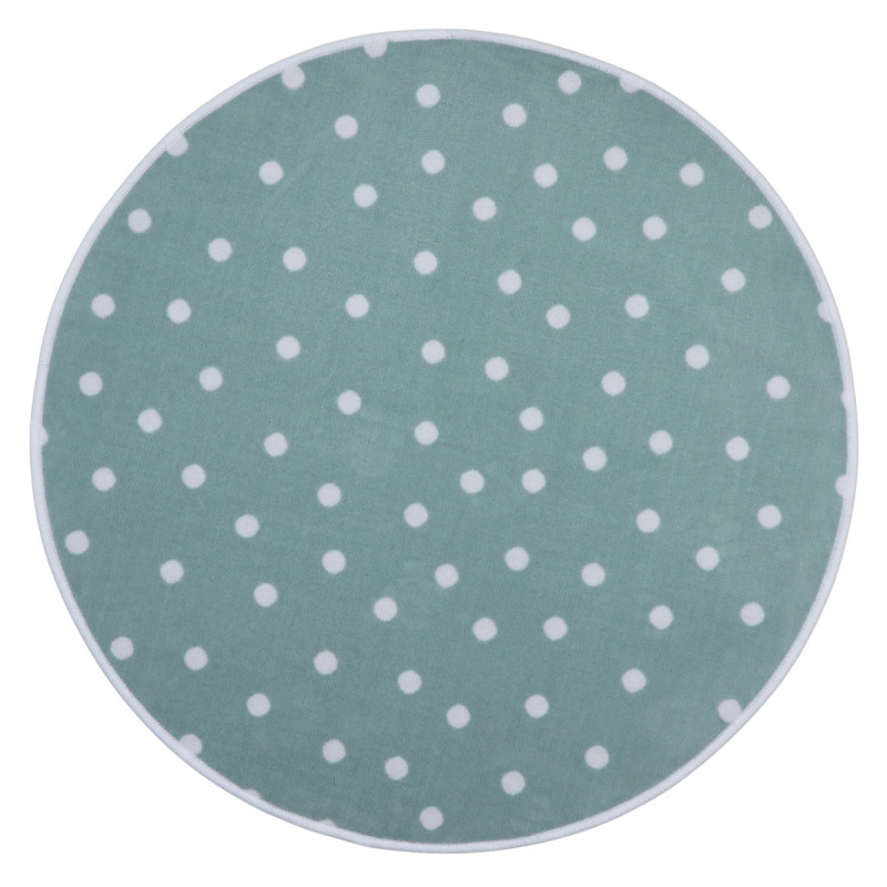 Kusový dětský koberec Puntík mint  kruh