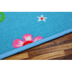 Dětský metrážový koberec Motýlek 5271 modrý