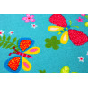 Dětský metrážový koberec Motýlek 5271 modrý
