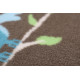 Dětský kusový koberec Sovička Silk 5258 hnědý