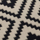 Kusový koberec Florence Alfresco Moretti Black/Beige čtverec