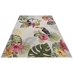 Kusový koberec Flair 105608 Tropical Dream Creme Multicolored – na ven i na doma