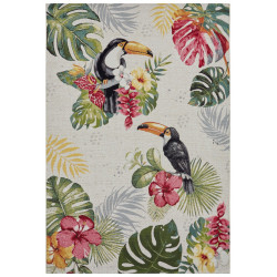 Kusový koberec Flair 105608 Tropical Dream Creme Multicolored – na ven i na doma