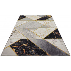 Kusový koberec Flair 105610 Noble Black Grey Gold – na ven i na doma