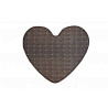 Kusový koberec Udinese hnědý srdce