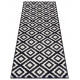 AKCE: 80x200 cm Kusový koberec Hamla 105477 Black Cream