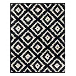 AKCE: 80x200 cm Kusový koberec Hamla 105477 Black Cream