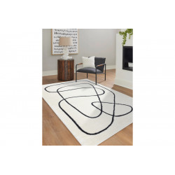 Kusový koberec Mode 8377 abstract cream/black