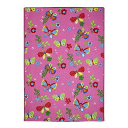 Dětský kusový koberec Motýlek 5241 růžový