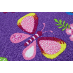 Dětský metrážový koberec Motýlek 5291