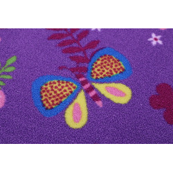 Dětský kusový koberec Motýlek 5291 fialový