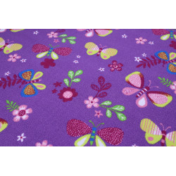 Dětský kusový koberec Motýlek 5291 fialový