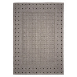 Kusový koberec FLOORLUX Silver/Black 20329  – navenek i dovnitř