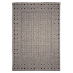 Kusový koberec FLOORLUX Silver/Black 20329  – na ven i na doma