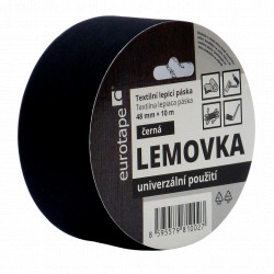 Lemovka - lemovací páska na koberce - černá