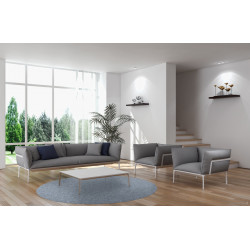 Kusový koberec Astra světle šedá kruh