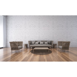 Kusový koberec Astra hnědá kruh