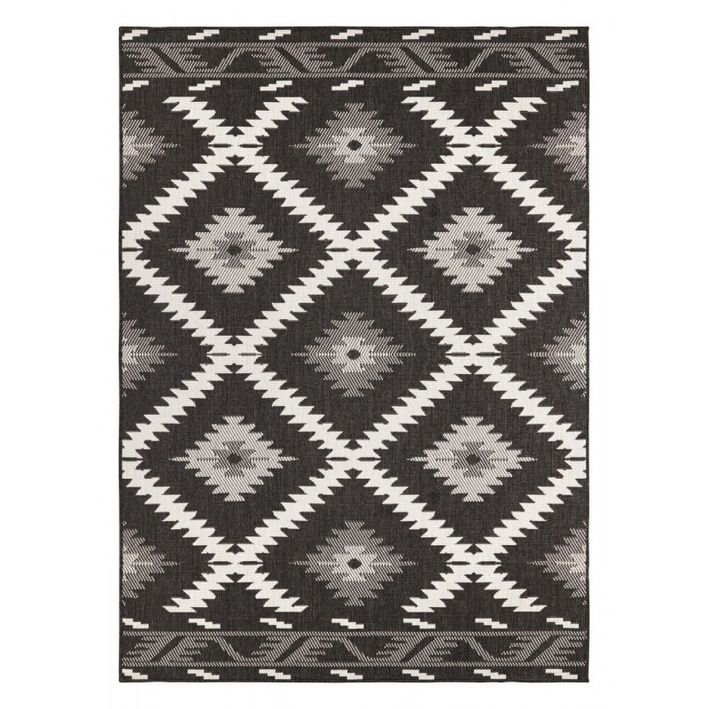 Kusový koberec Twin Supreme 103429 Malibu black creme – na ven i na doma