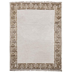 Ručně vázaný kusový koberec Greek DESP P86 Ivory White Antique Mud