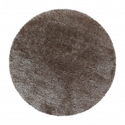 AKCE: 200x200 (průměr) kruh cm Kusový koberec Brilliant Shaggy 4200 Taupe kruh